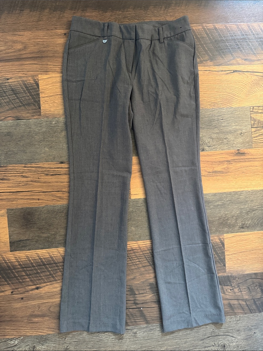New York & Company Gray Wide Leg Dress Pants